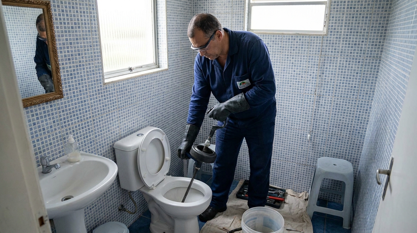 Desentupimento de vaso profissional em Macaé‑RJ