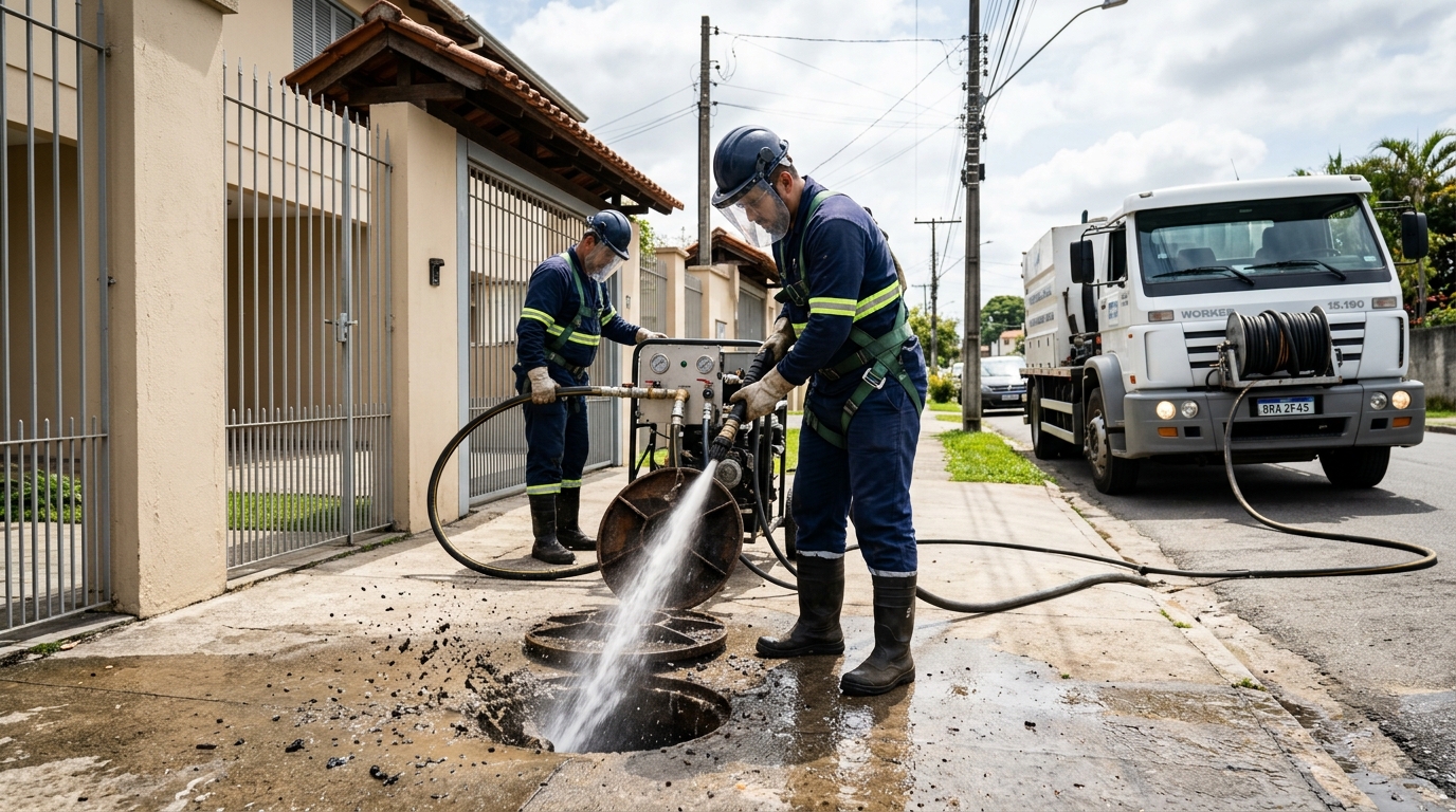 Hidrojateamento em Ipatinga‑MG