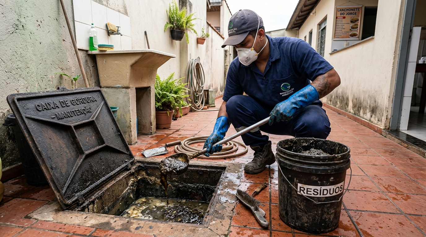 Sucção de caixa de gordura em Cuiabá‑MT
